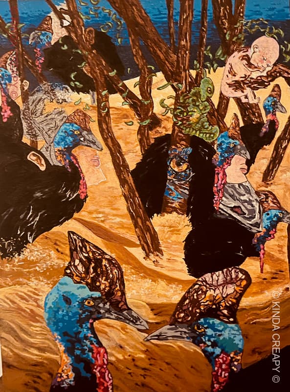 Sanctuaire Lunaire - Aquarelle d'un sanctuaire éclairé par la lumière de la lune dans une forêt mystique.