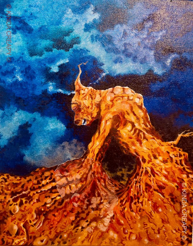 Cachot des Esprits - Encre d'un cachot mystique caché dans une forêt.